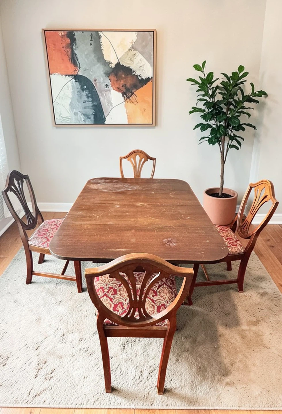 Drop Leaf Dining Table and Chairs Set vintage - photo 5
