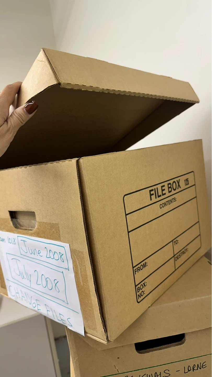 Lot of 13 Cardboard File Storage Boxes - photo 3