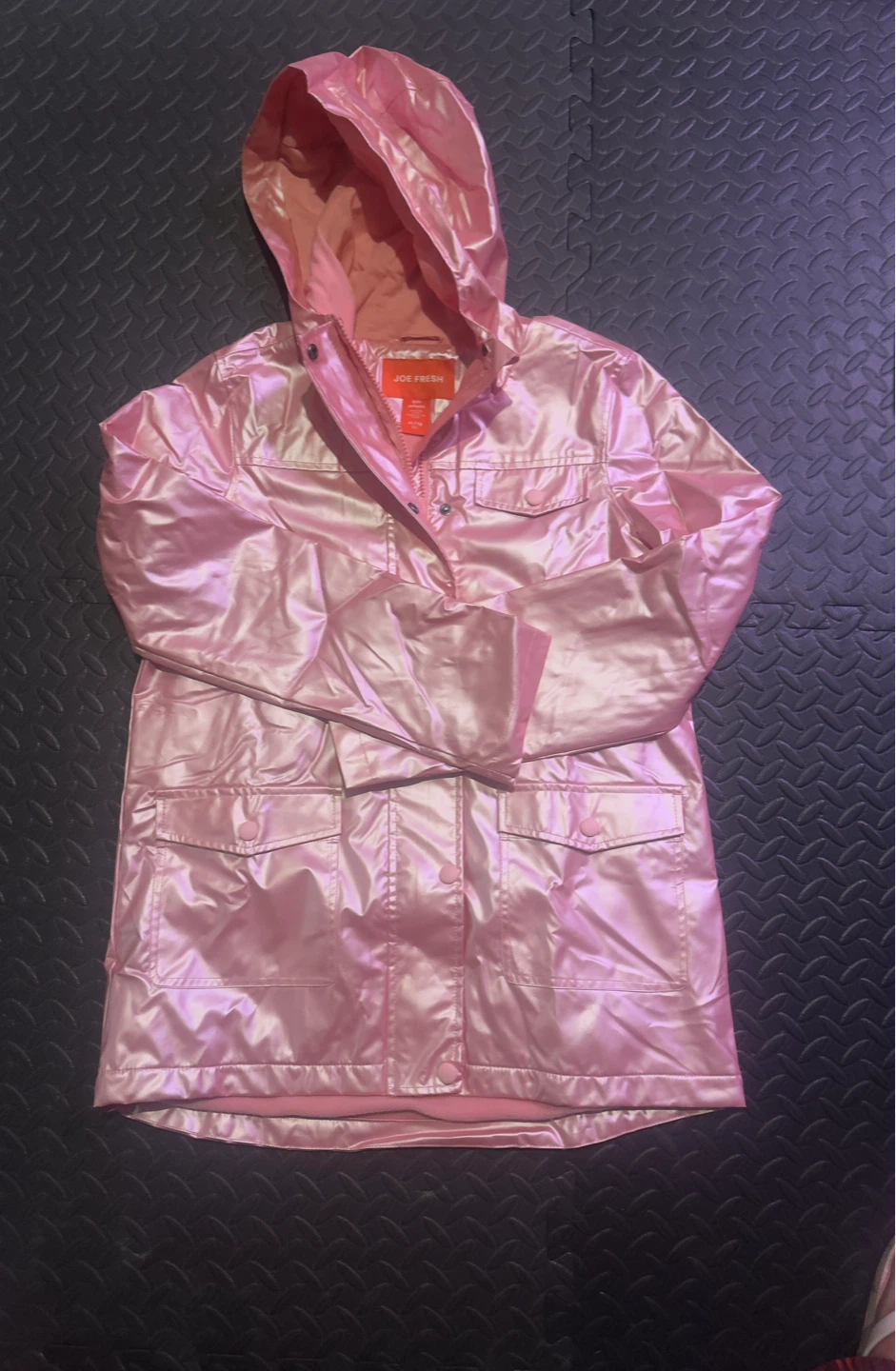 Joe Fresh Pink Shiny Rain Jacket