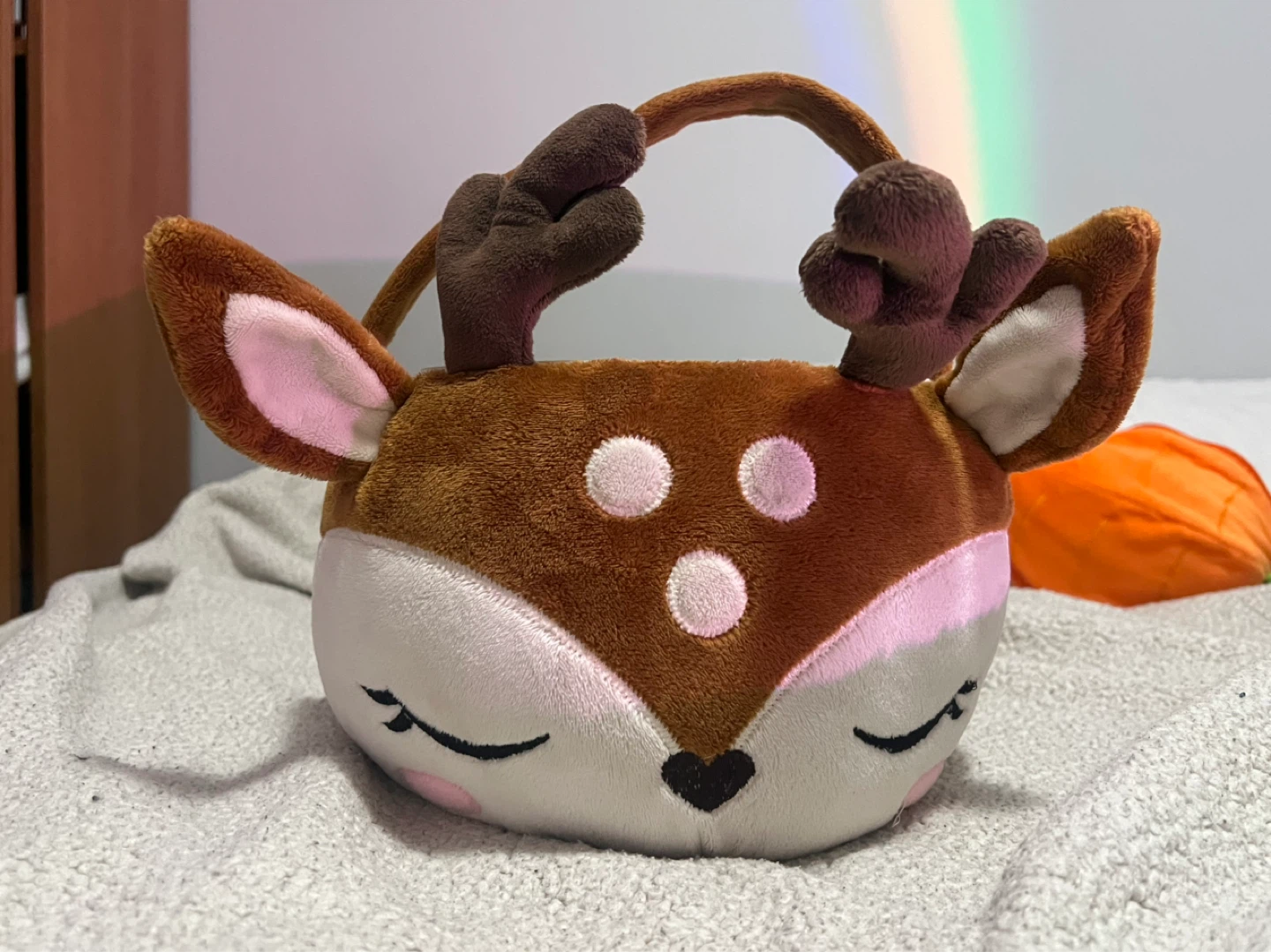 Plush Deer Trick-or-Treat Bag