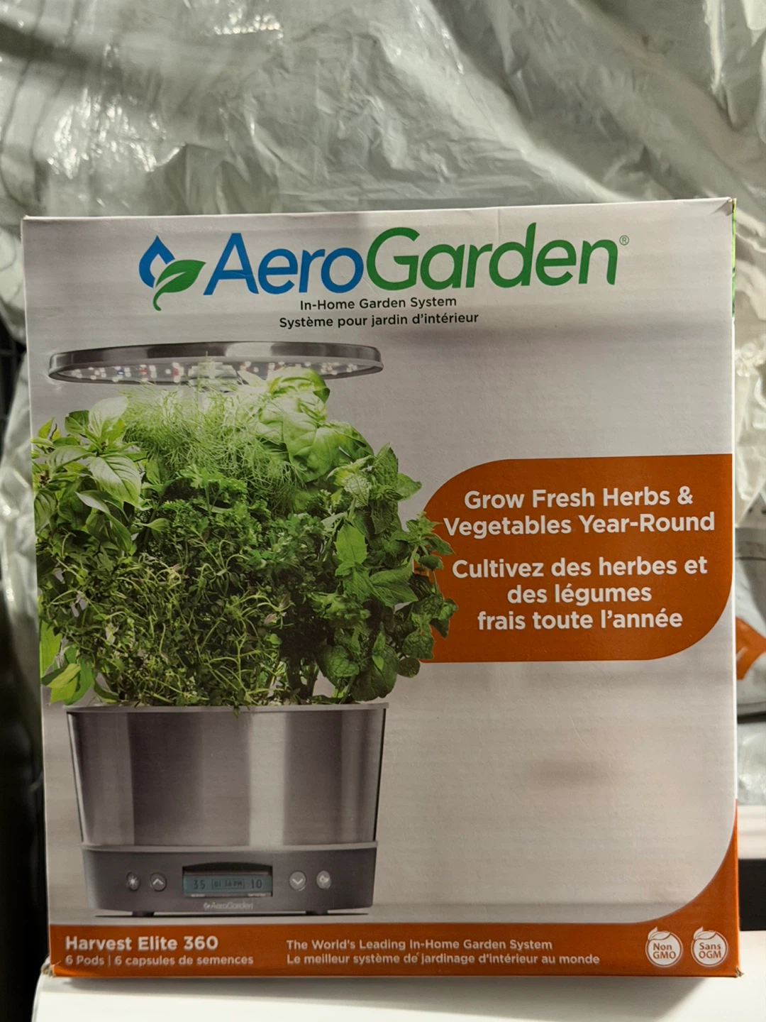 AeroGarden Harvest Elite 360 In-Home Garden System