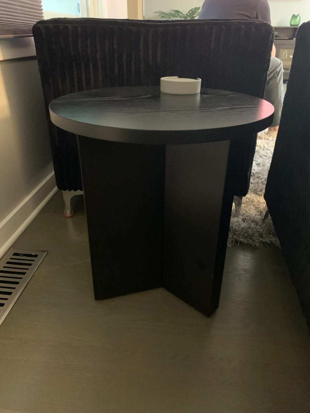Black Wood Side Table - photo 3