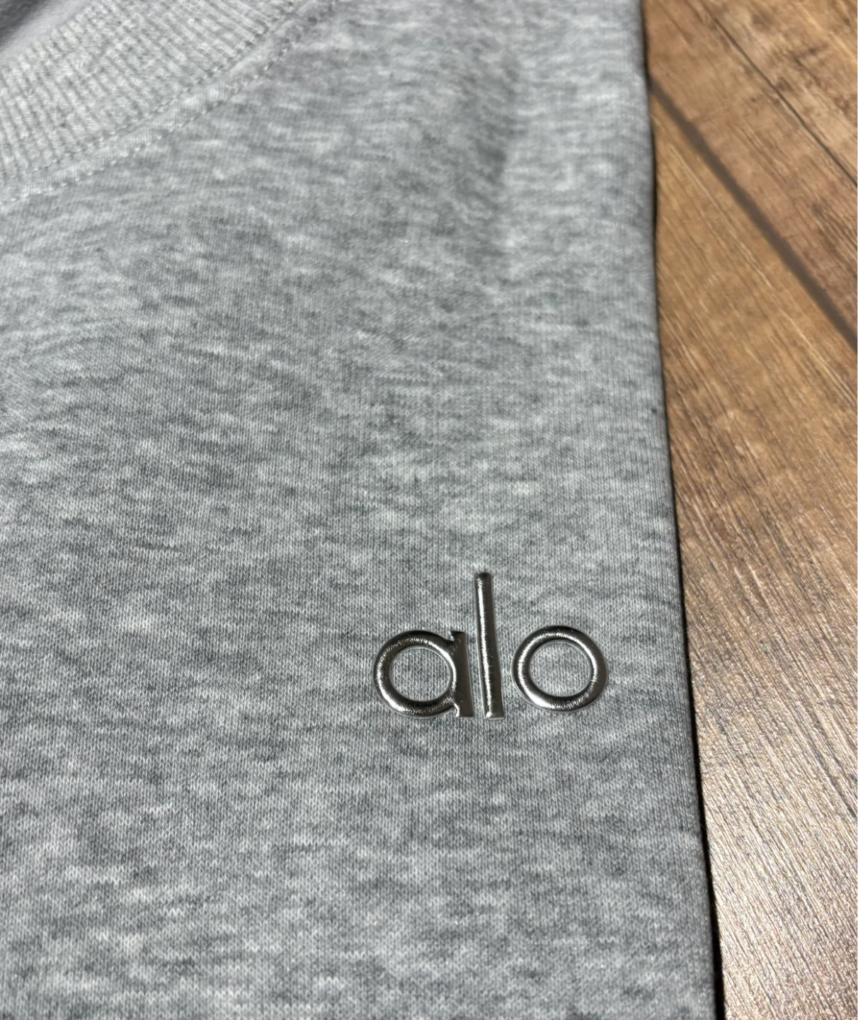 Alo Heather Gray Crewneck Sweater - photo 3