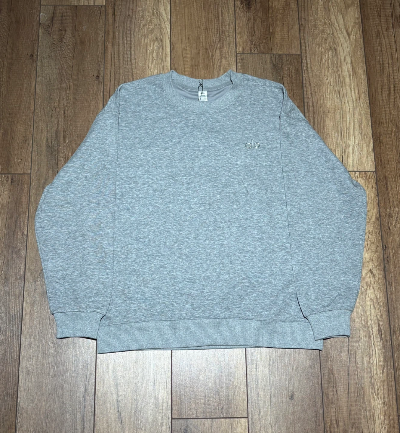 Alo Heather Gray Crewneck Sweater - photo 2