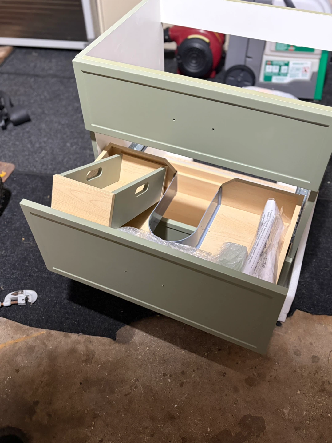 Sage Green Bathroom Vanity - photo 4