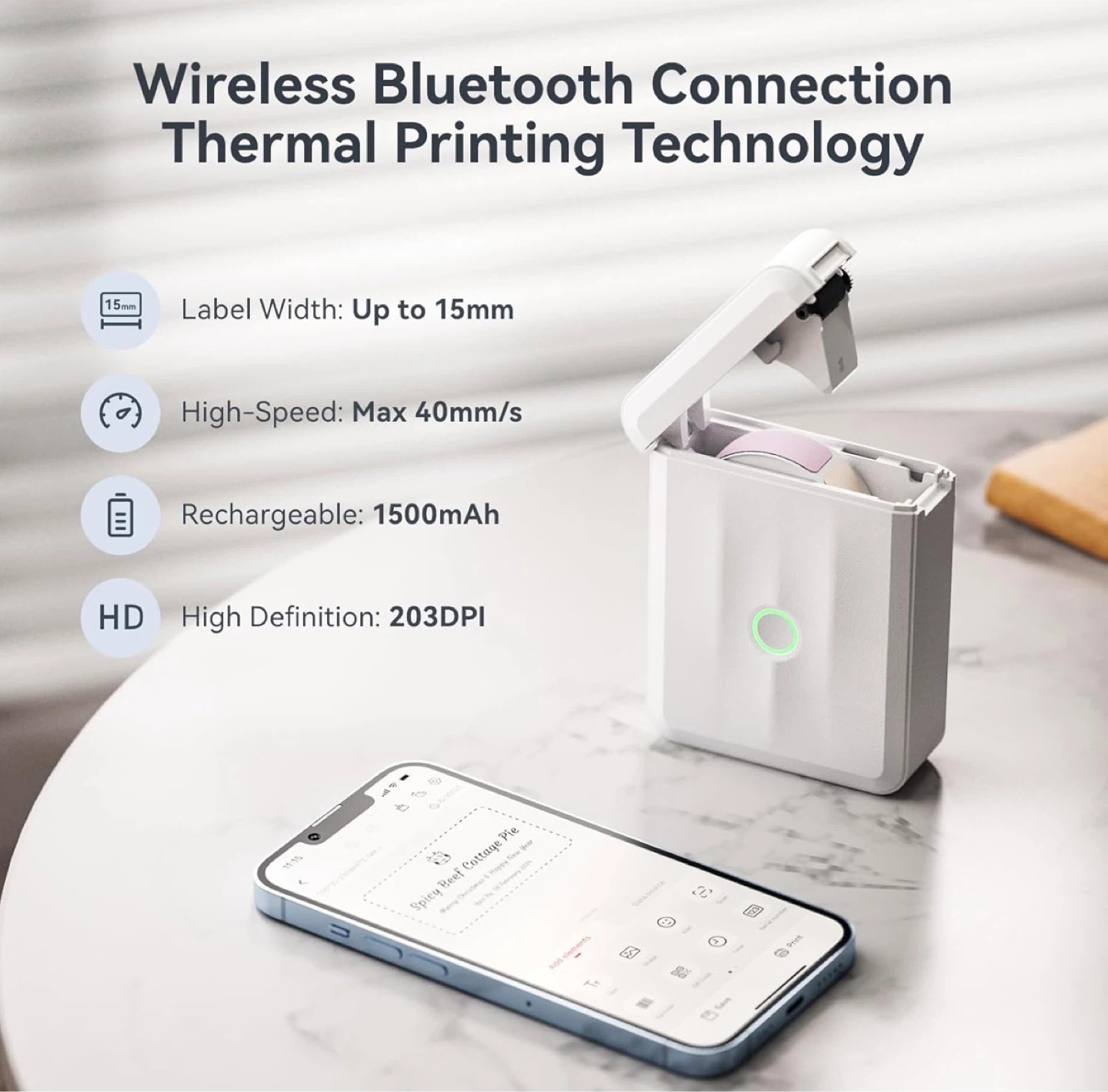 NIIMBOT D110 Smart Label Maker - photo 4