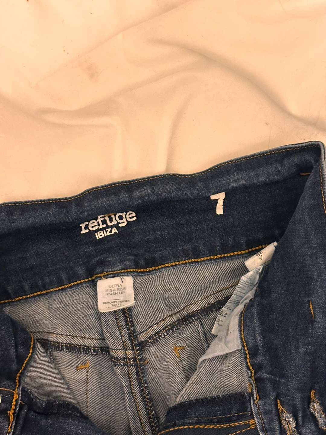 Refuge Ibiza "Ultra High Rise Push Up" Jeans Size 7 - photo 4