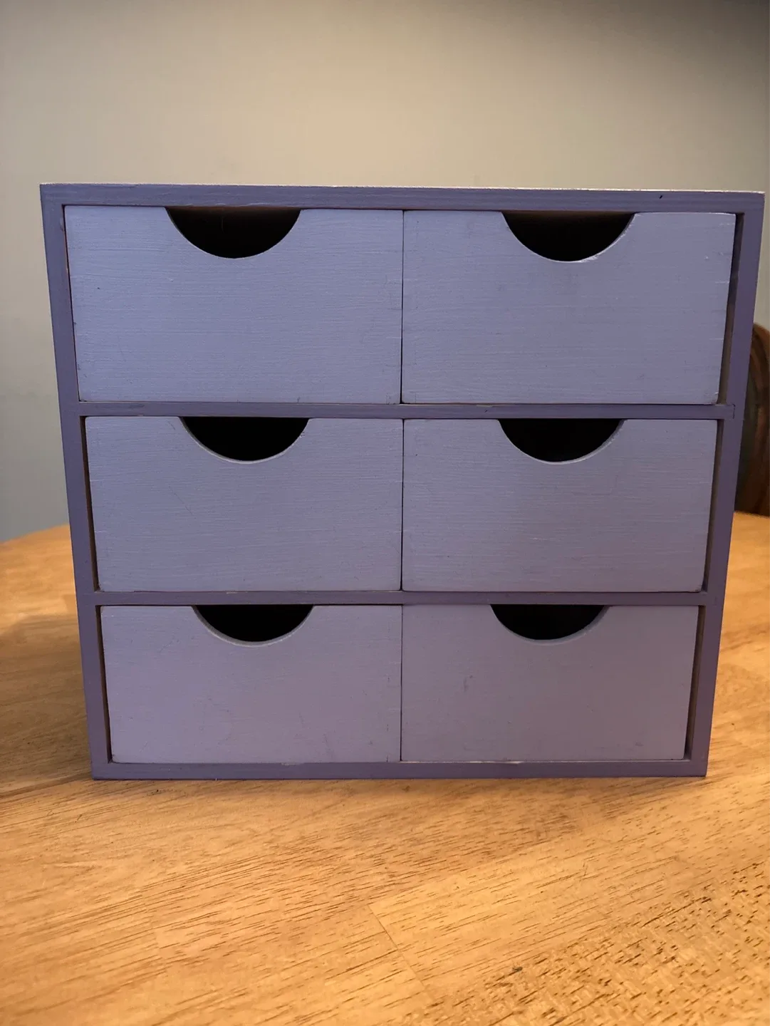 6-Drawer Painted Wooden Organizer