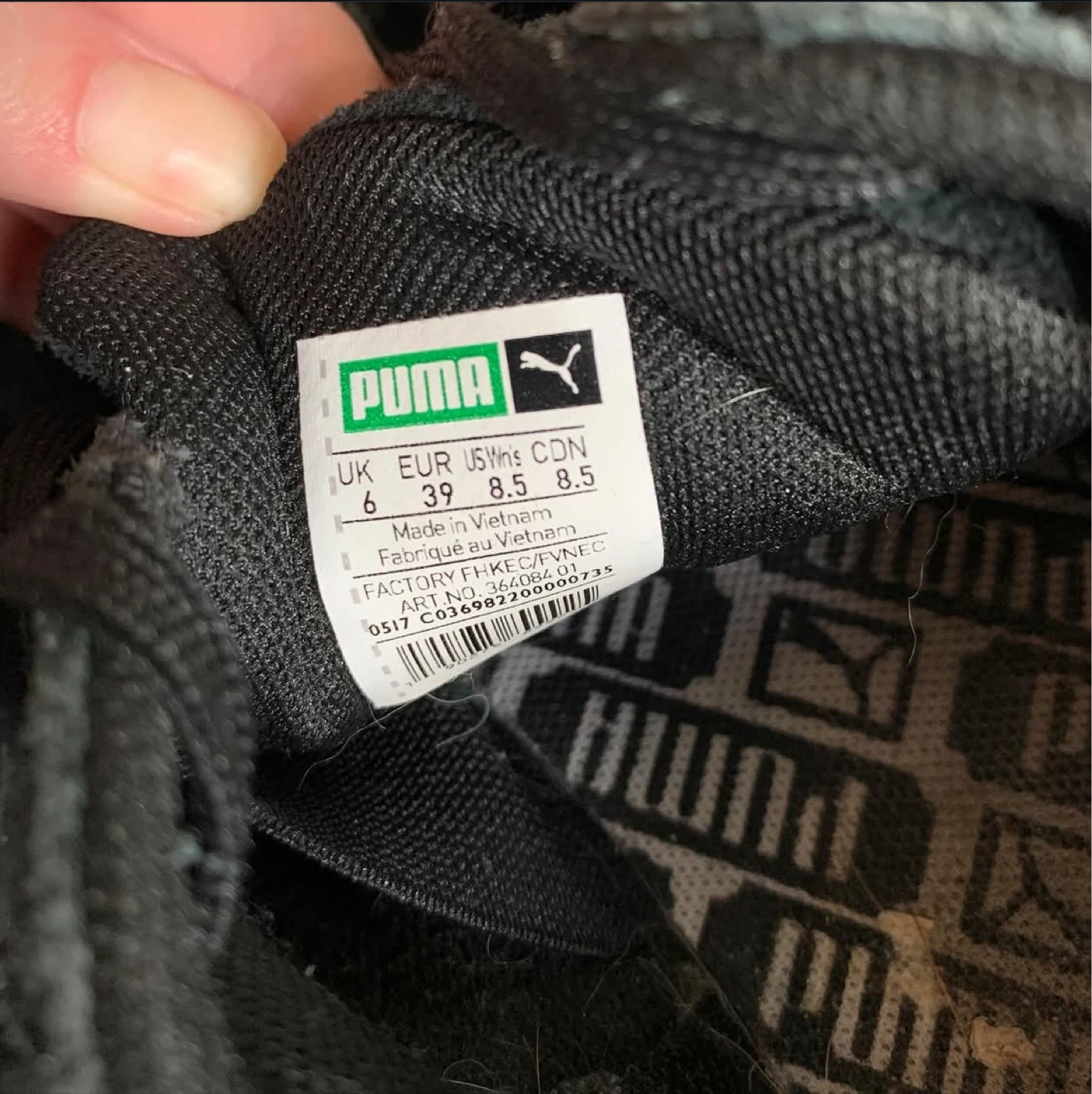 Vintage Puma Black Suede Sneakers - photo 5