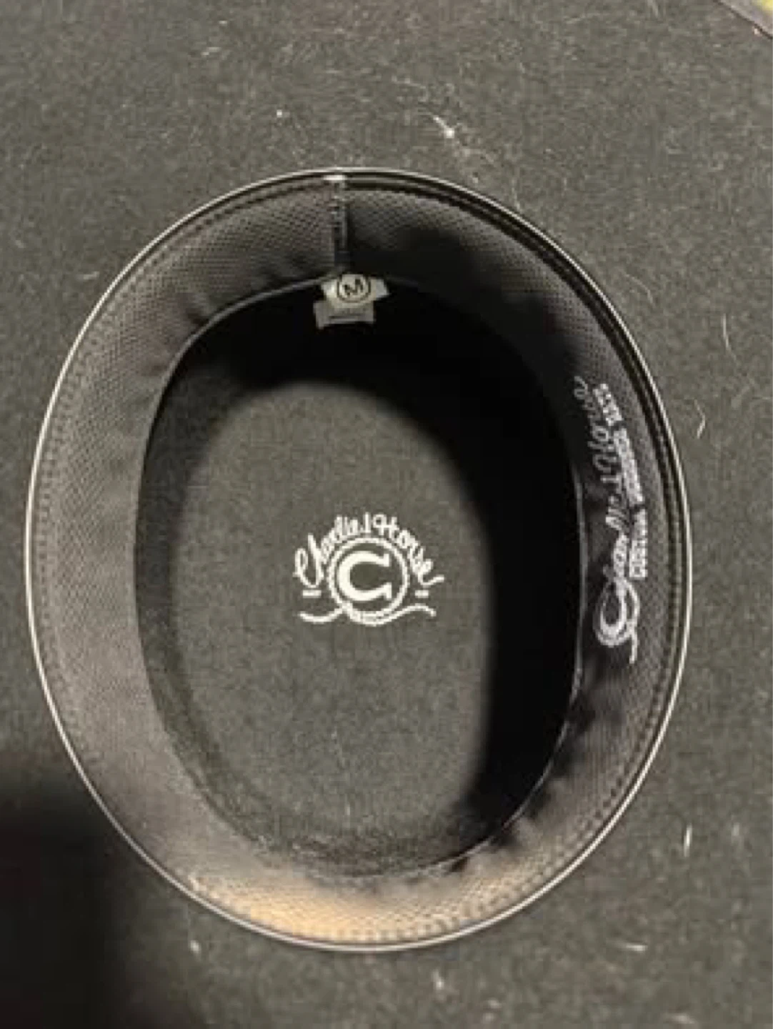 Charlie 1 Horse Black Felt Cowboy Hat Size Medium - photo 3