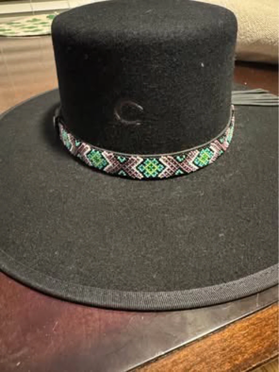 Charlie 1 Horse Black Felt Cowboy Hat Size Medium