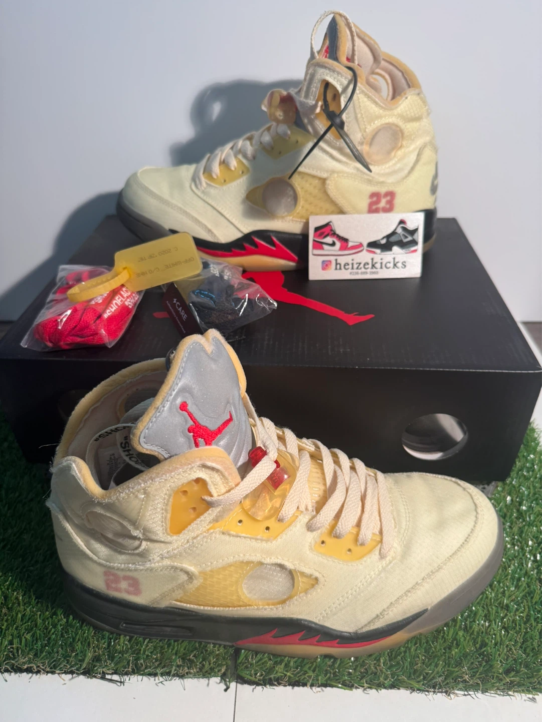 Jordan 5 Off-White Sail size 8.5 - photo 2