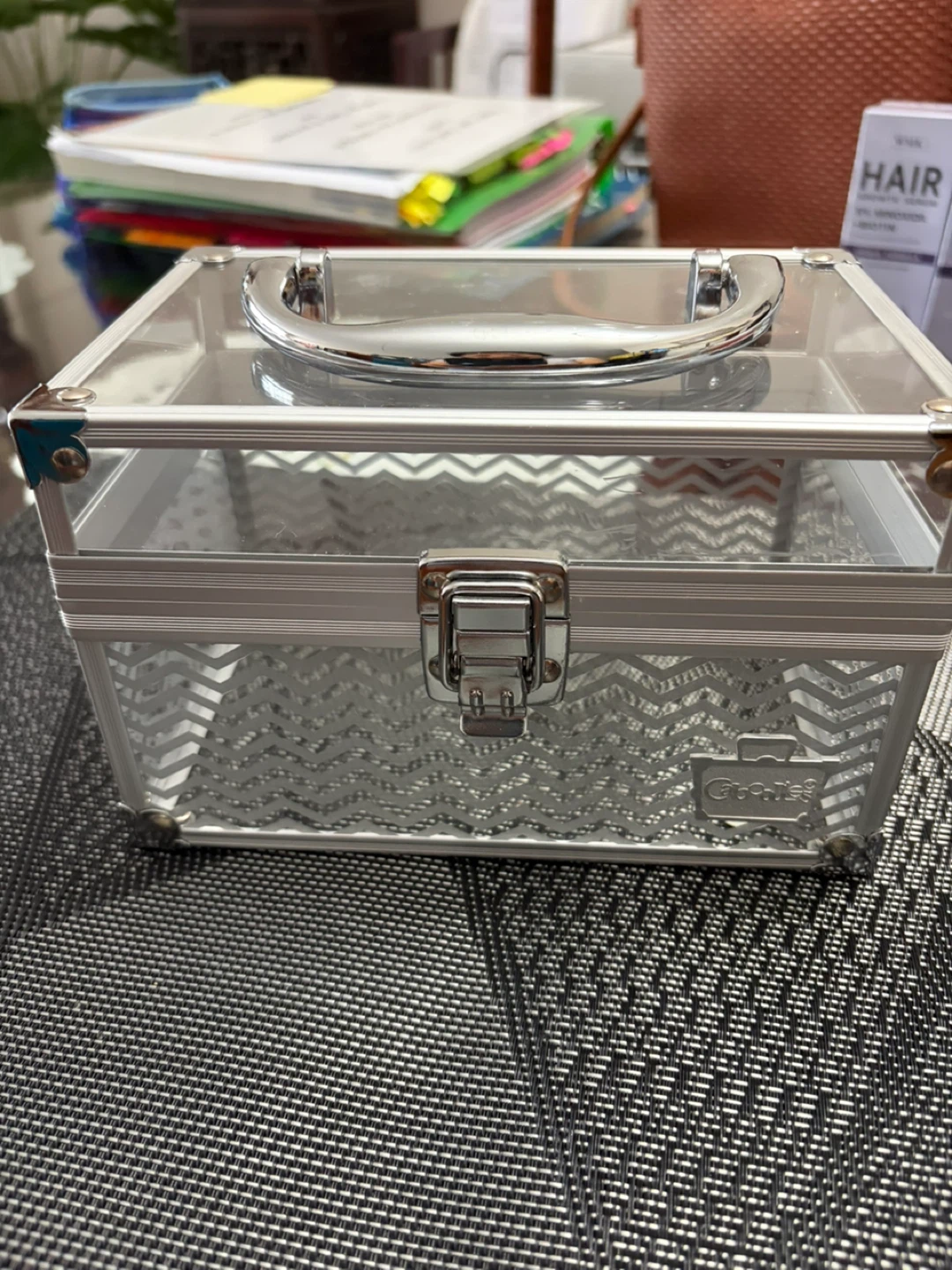Clear and Silver Makeup Organizer Box - photo 4