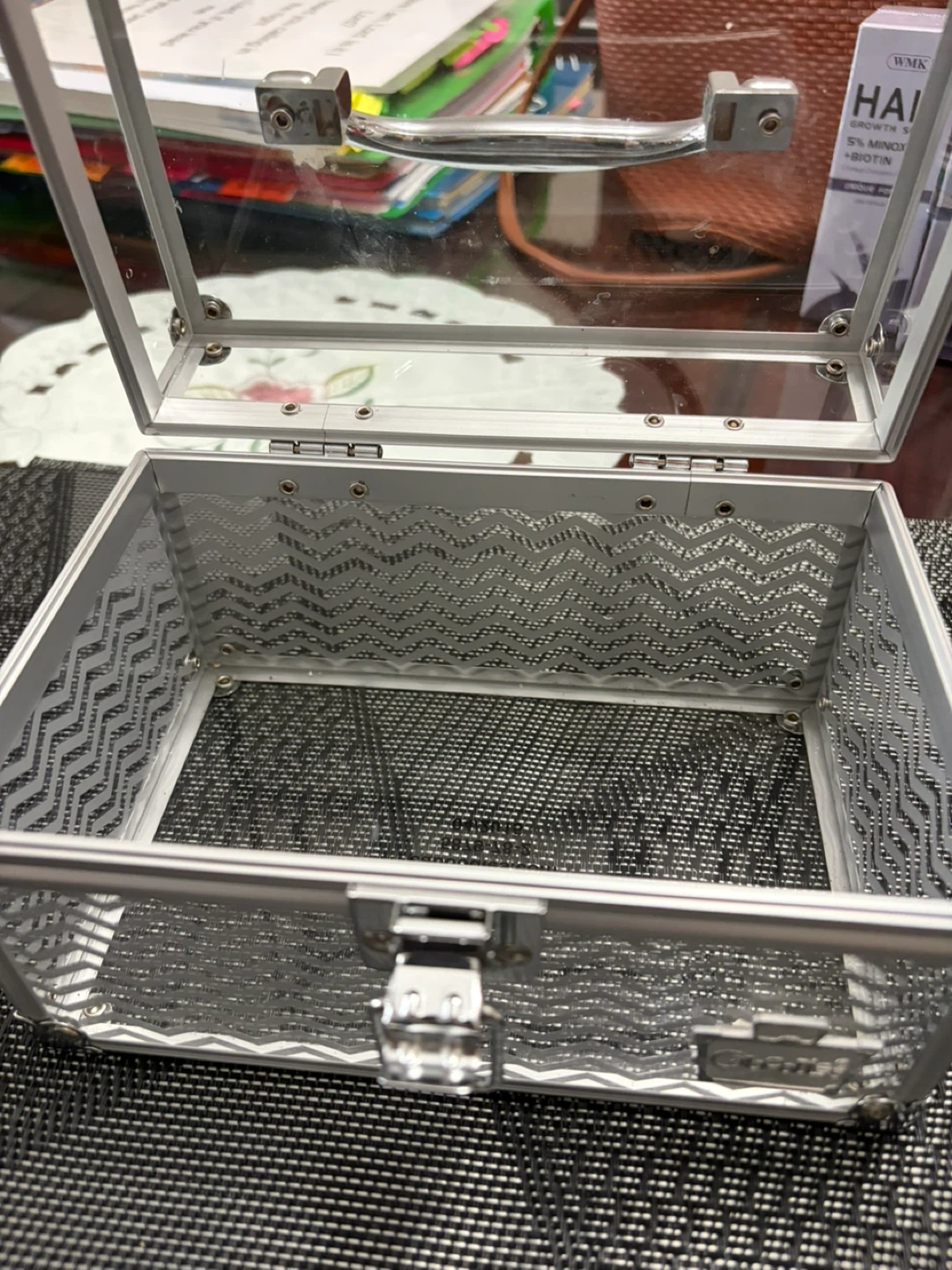 Clear and Silver Makeup Organizer Box - photo 5