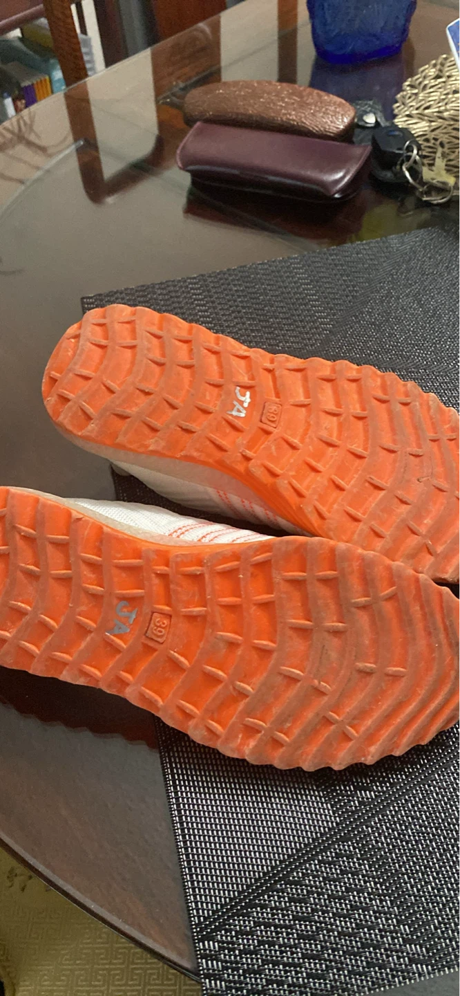 WANWOC White and Orange Sneakers - photo 3