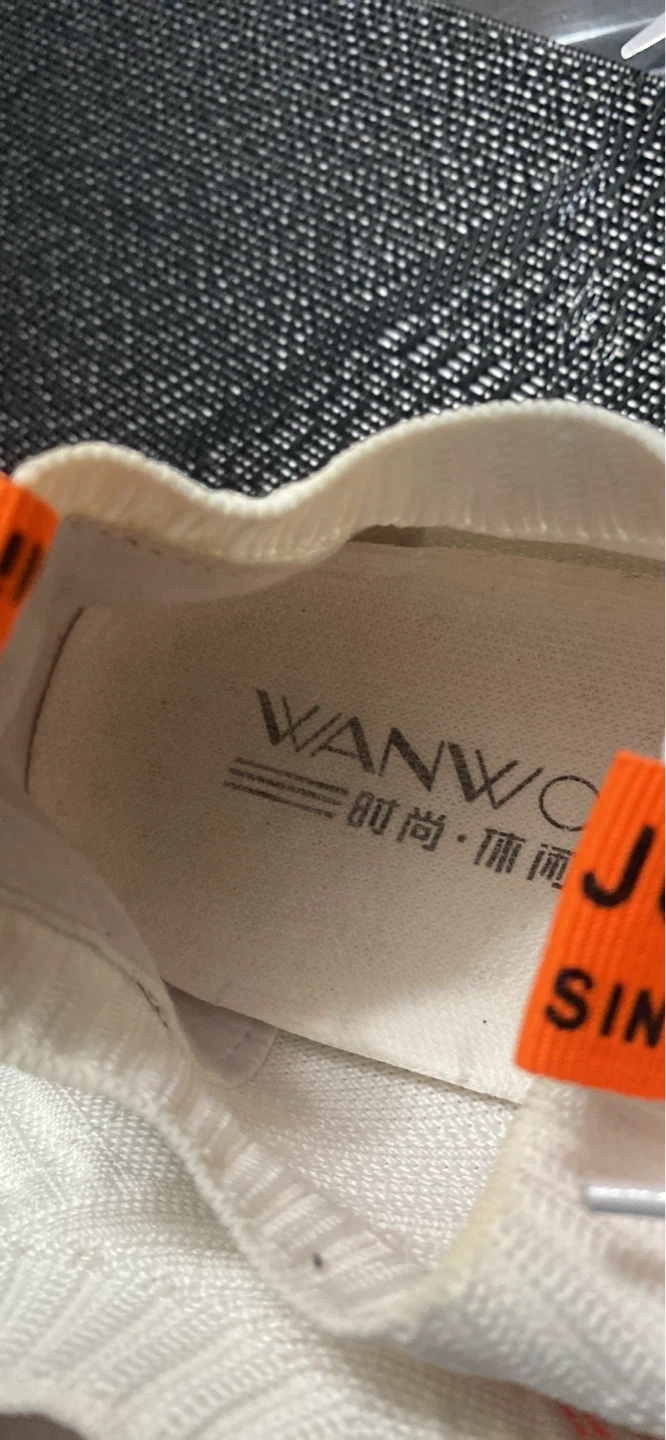 WANWOC White and Orange Sneakers - photo 4