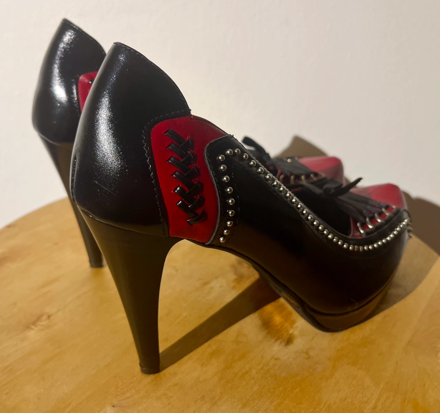 Black and Red Platform Stiletto Heels - photo 4