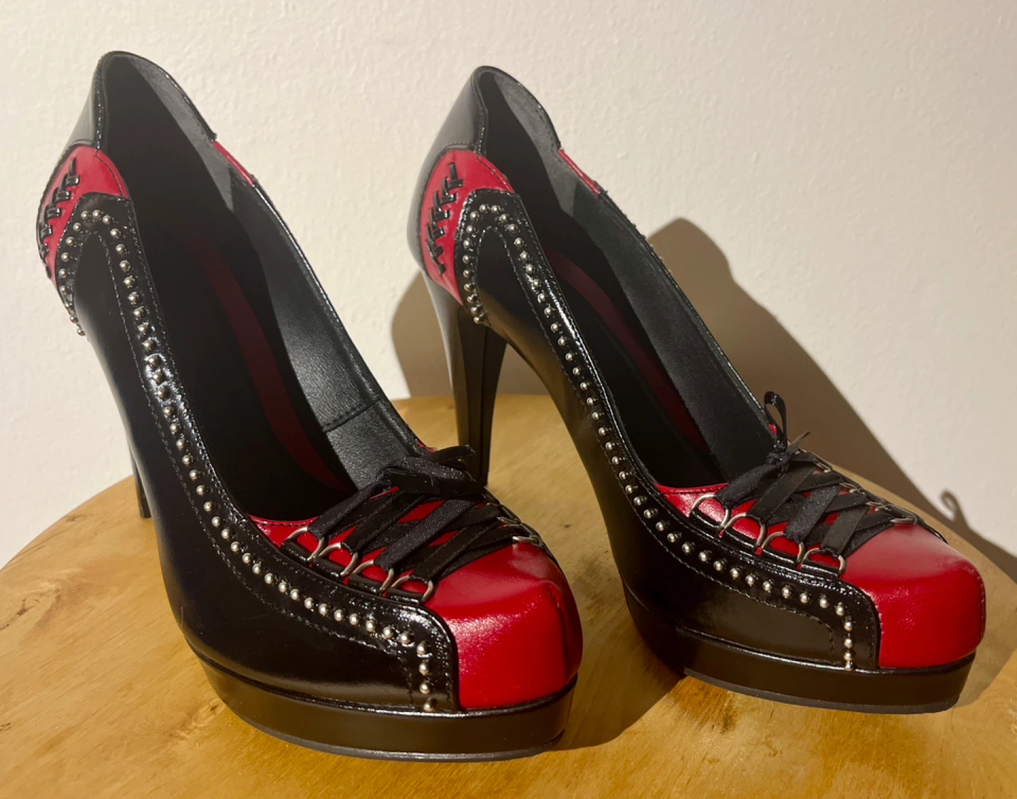 Black and Red Platform Stiletto Heels - photo 3
