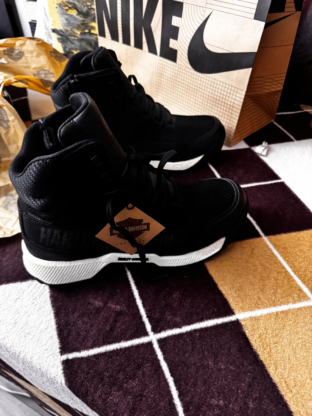 New Harley-Davidson Black High-Top Boots - photo 2