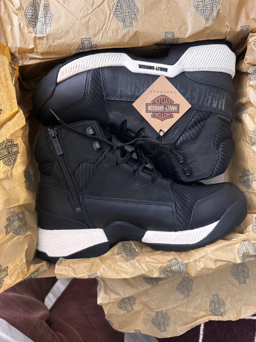 New Harley-Davidson Black High-Top Boots - photo 4