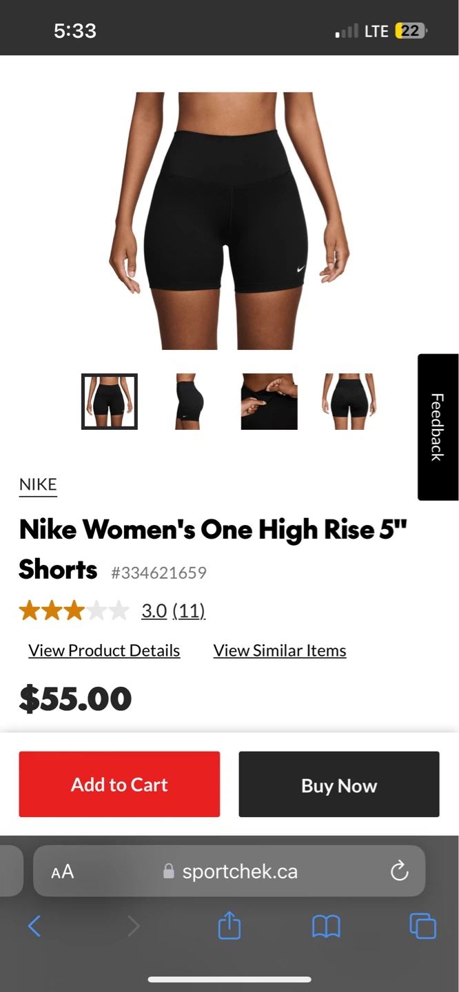 Nike Women's One High Rise 5" Shorts - photo 2