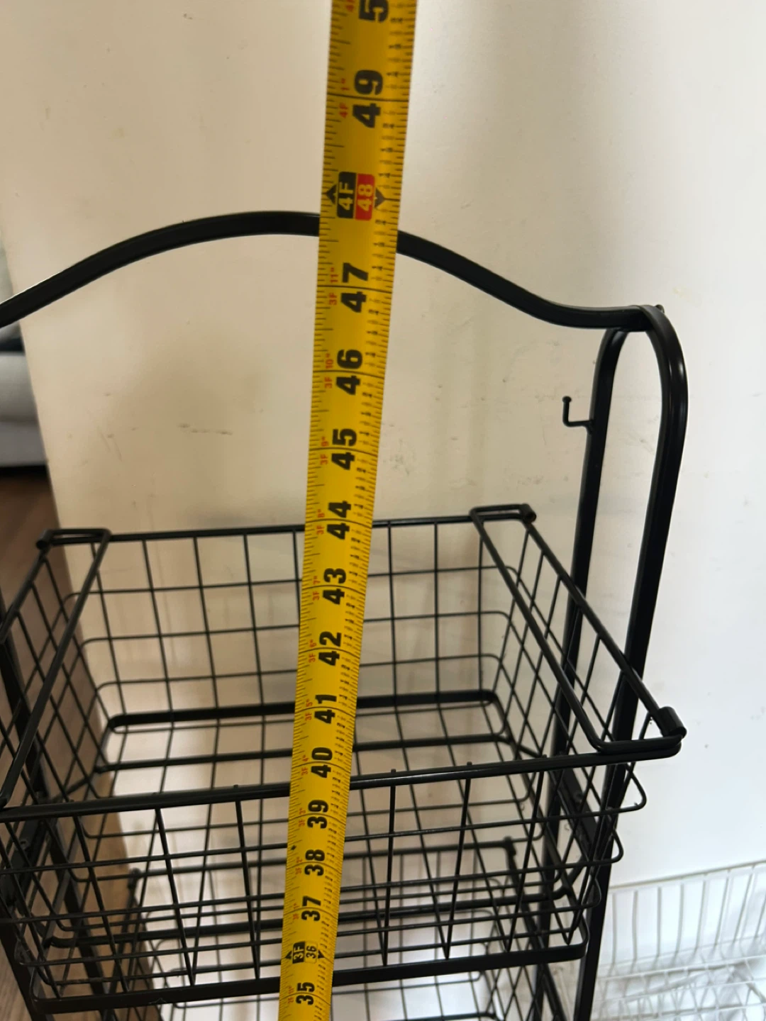 3-Tier Wire Storage Rack with Removable Baskets - photo 5