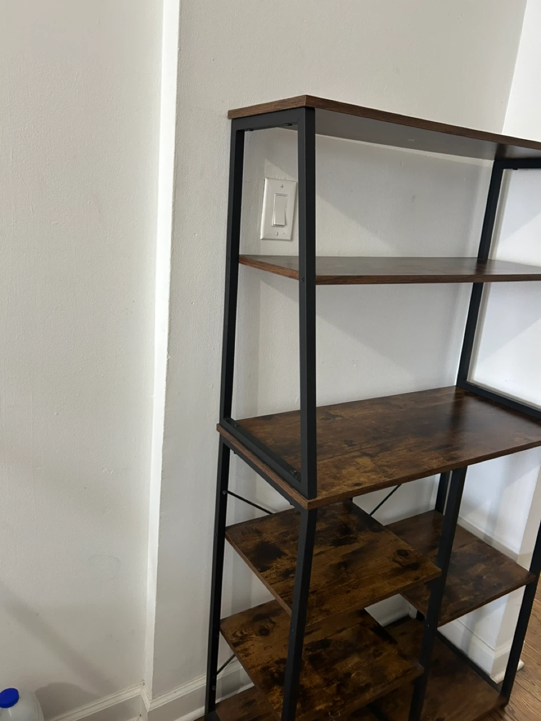 Industrial Style 5-Shelf Bookshelf - photo 3