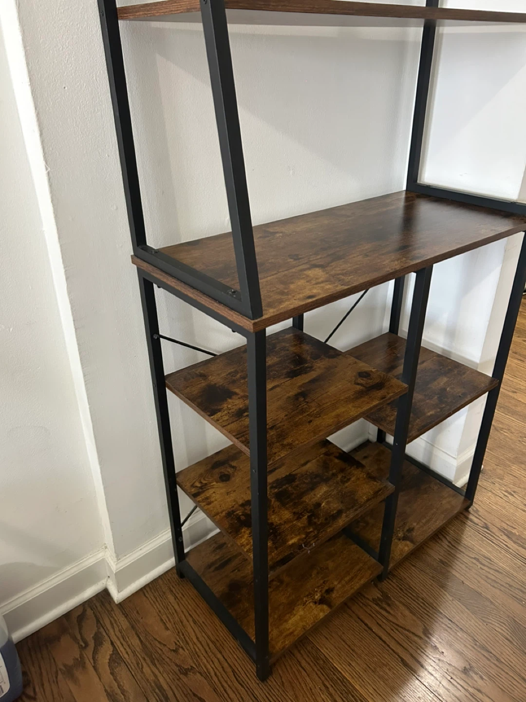 Industrial Style 5-Shelf Bookshelf - photo 4