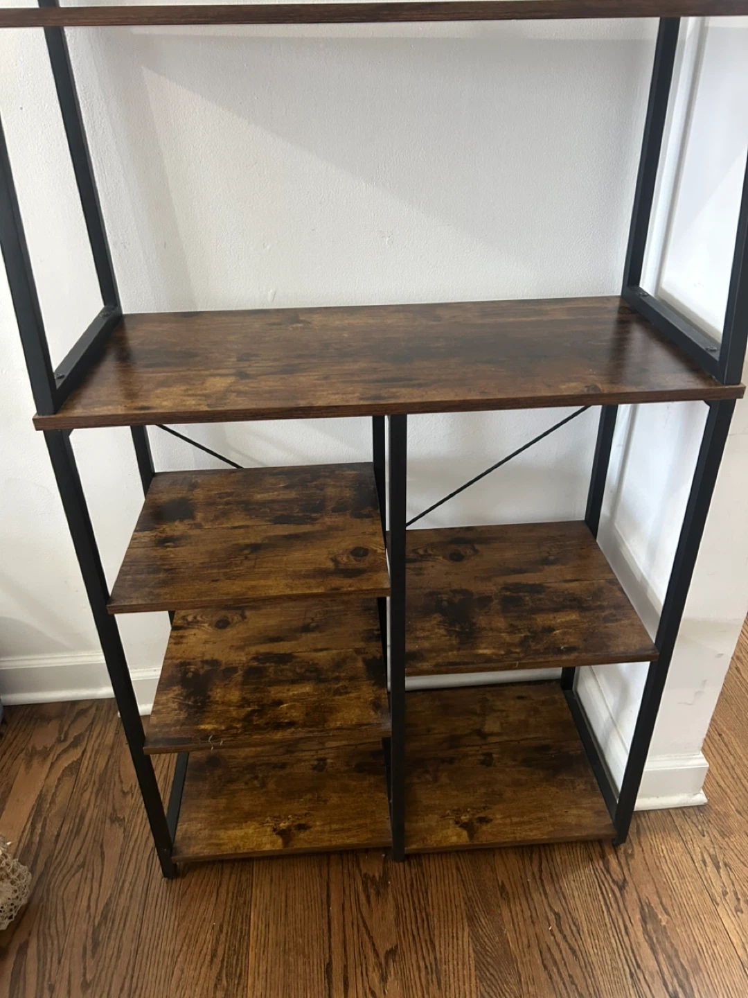 Industrial Style 5-Shelf Bookshelf - photo 2