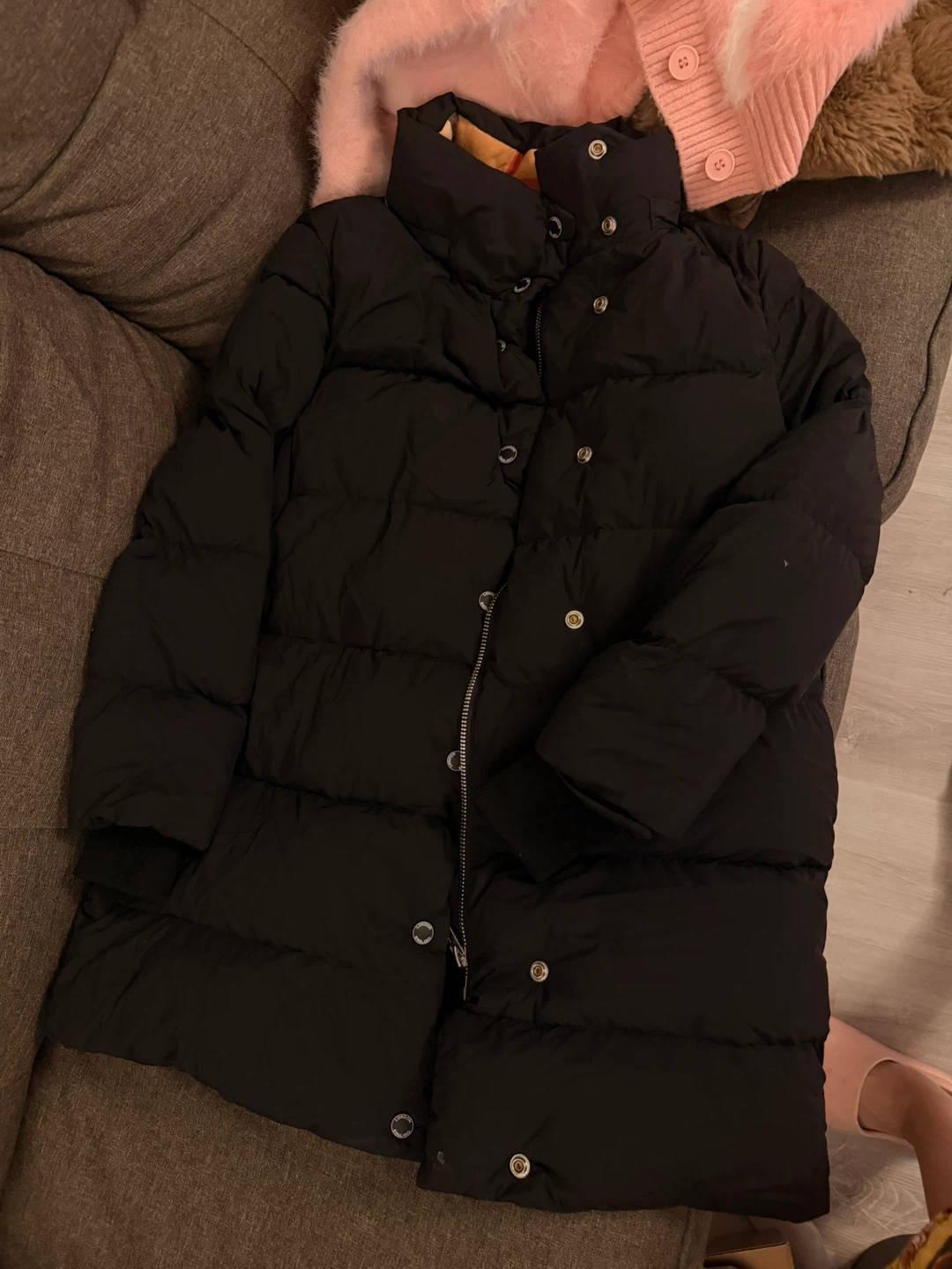 Black puffer jacket