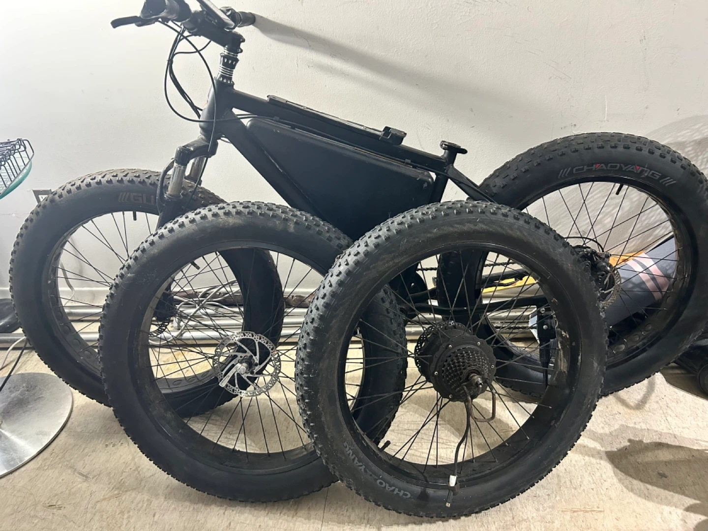 Black Fat Tire Electric Bike - photo 2
