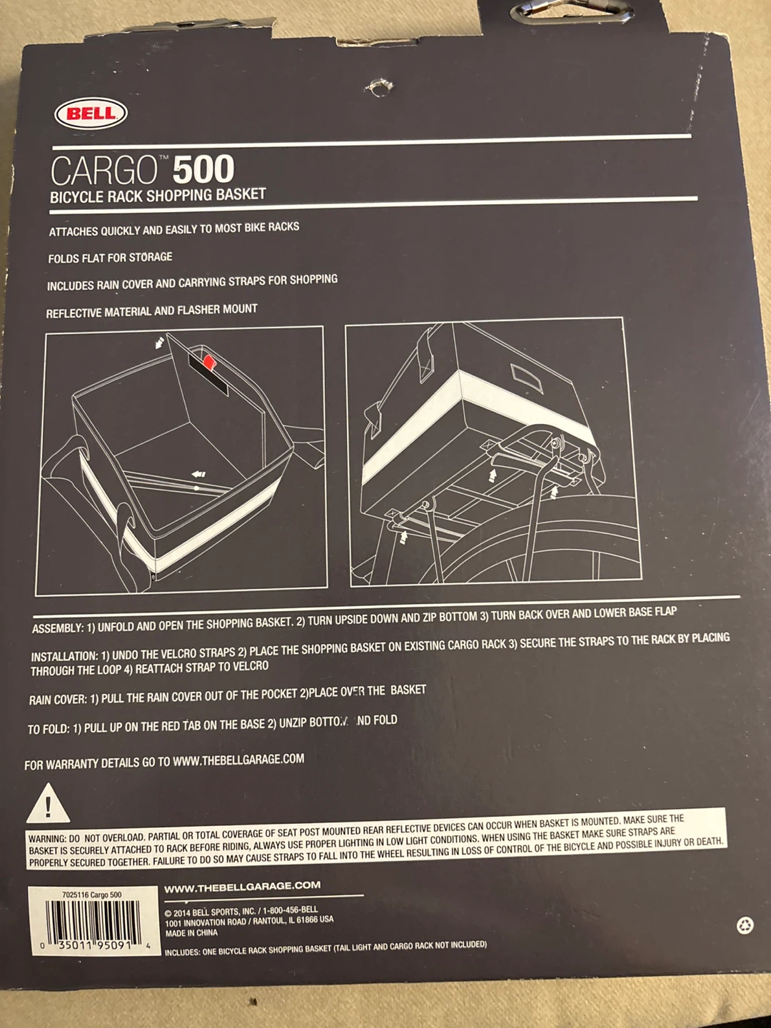 Bell Cargo 500 Bicycle Rack Shopping Basket - photo 2