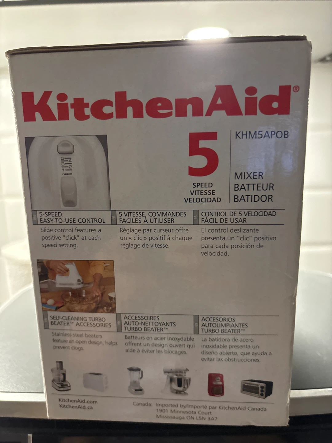 KitchenAid KHM5APOB Ultra Power Hand Mixer Onyx Black - photo 3