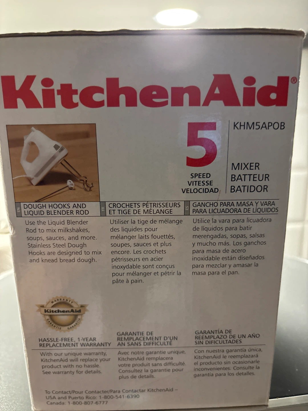 KitchenAid KHM5APOB Ultra Power Hand Mixer Onyx Black - photo 2