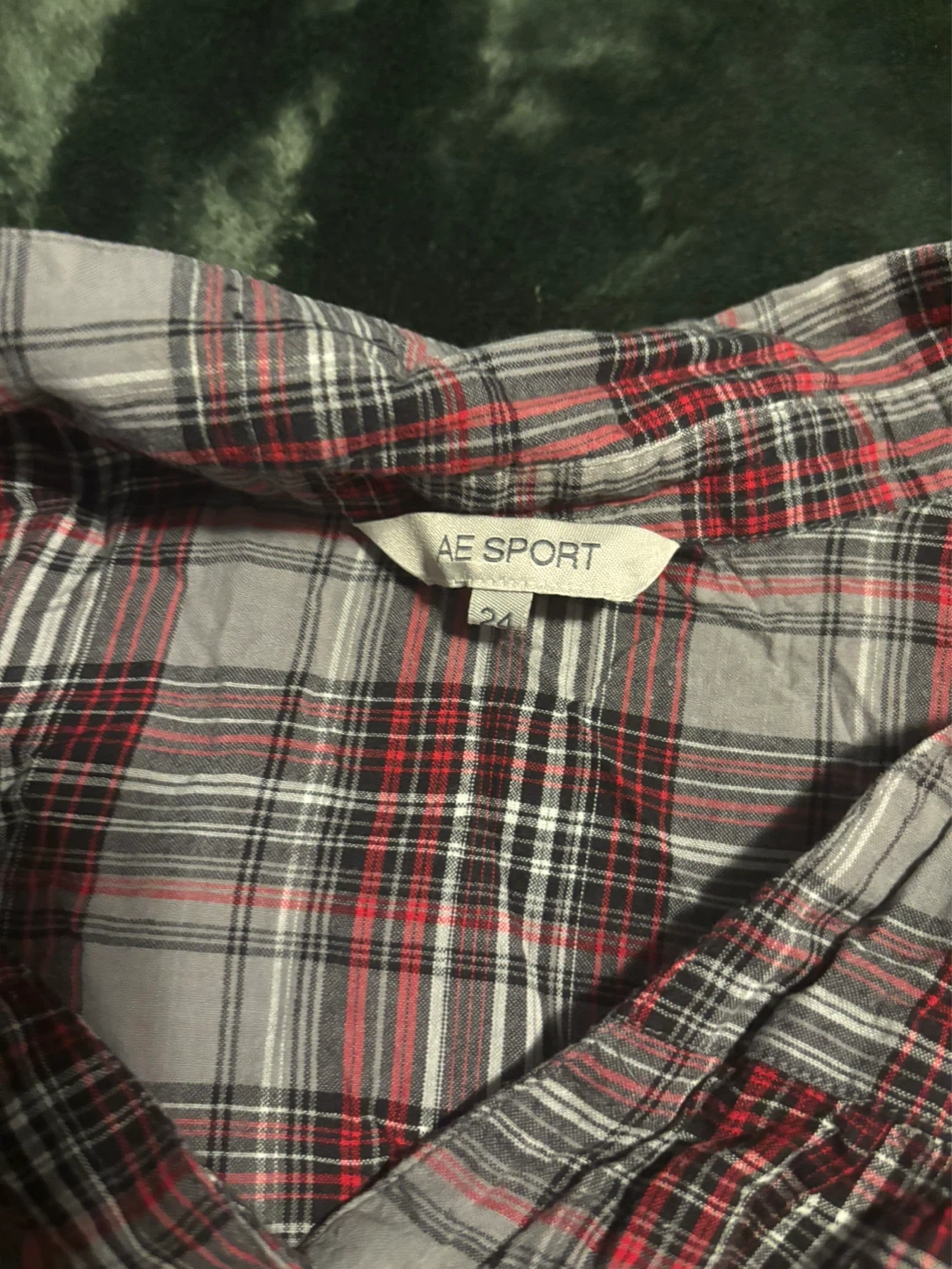 AE Sport Plaid Button-Up Shirt - photo 2