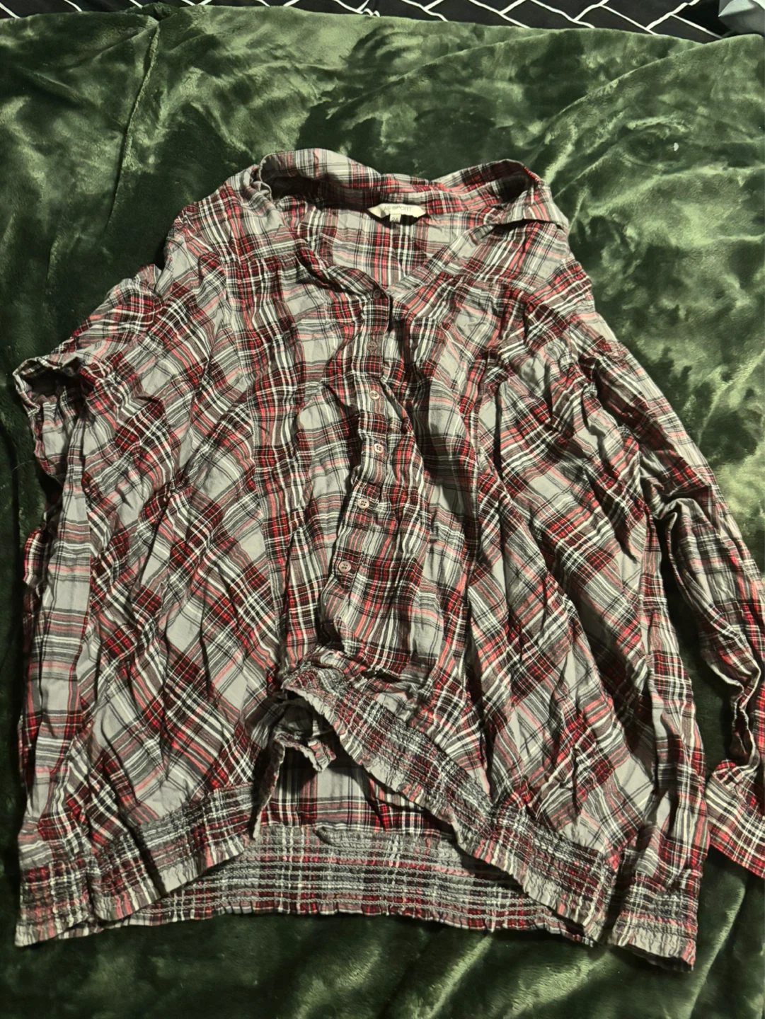 AE Sport Plaid Button-Up Shirt