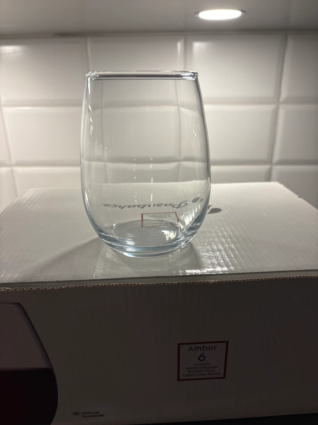Set of 6 Amber Tumbler Glasses - photo 2