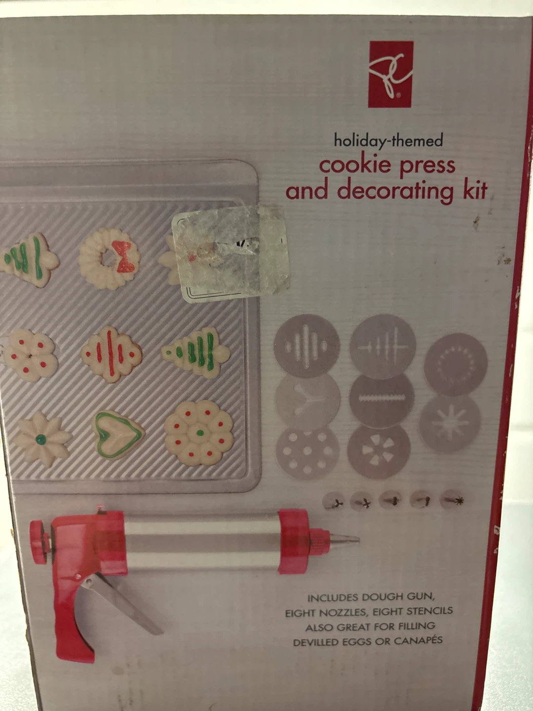 PC Holiday Cookie Press and Decorating Kit