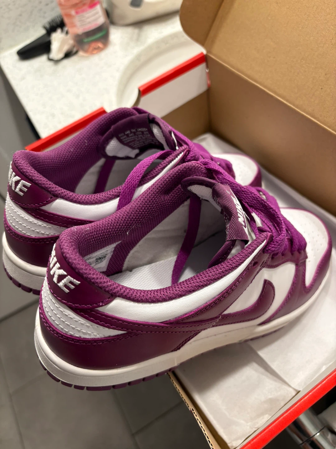 Nike Dunk Low Purple White Sneakers