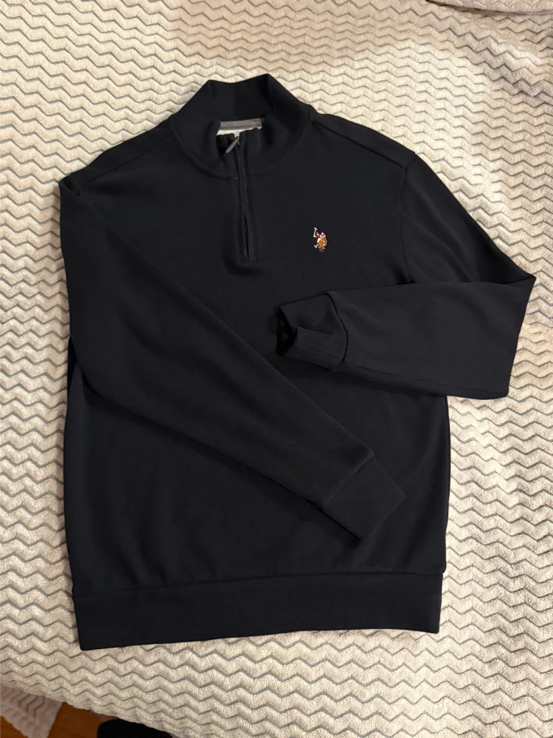 U.S. Polo Assn. Quarter Zip Pullover - Size S - photo 2