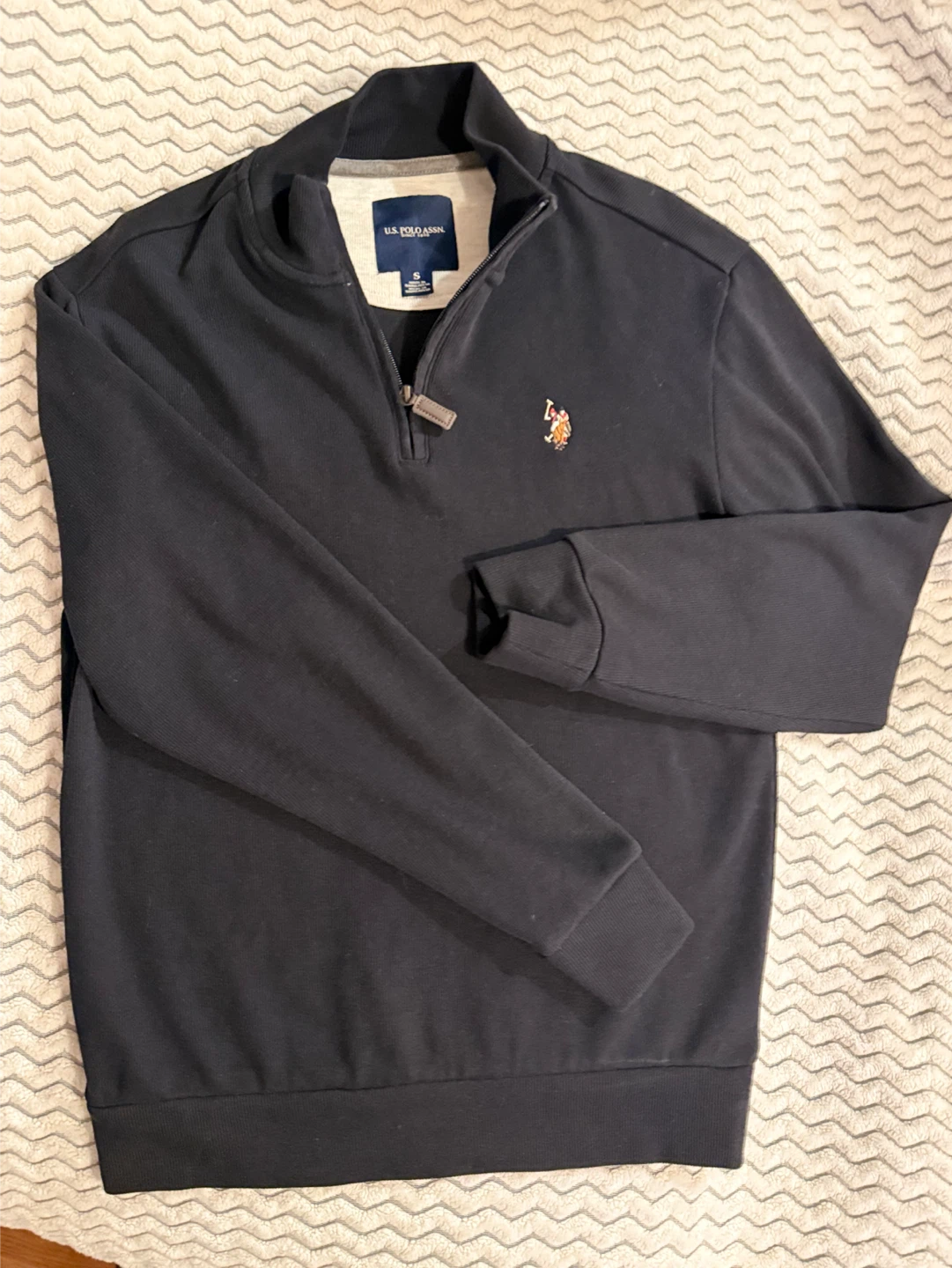 U.S. Polo Assn. Quarter Zip Pullover - Size S - photo 4