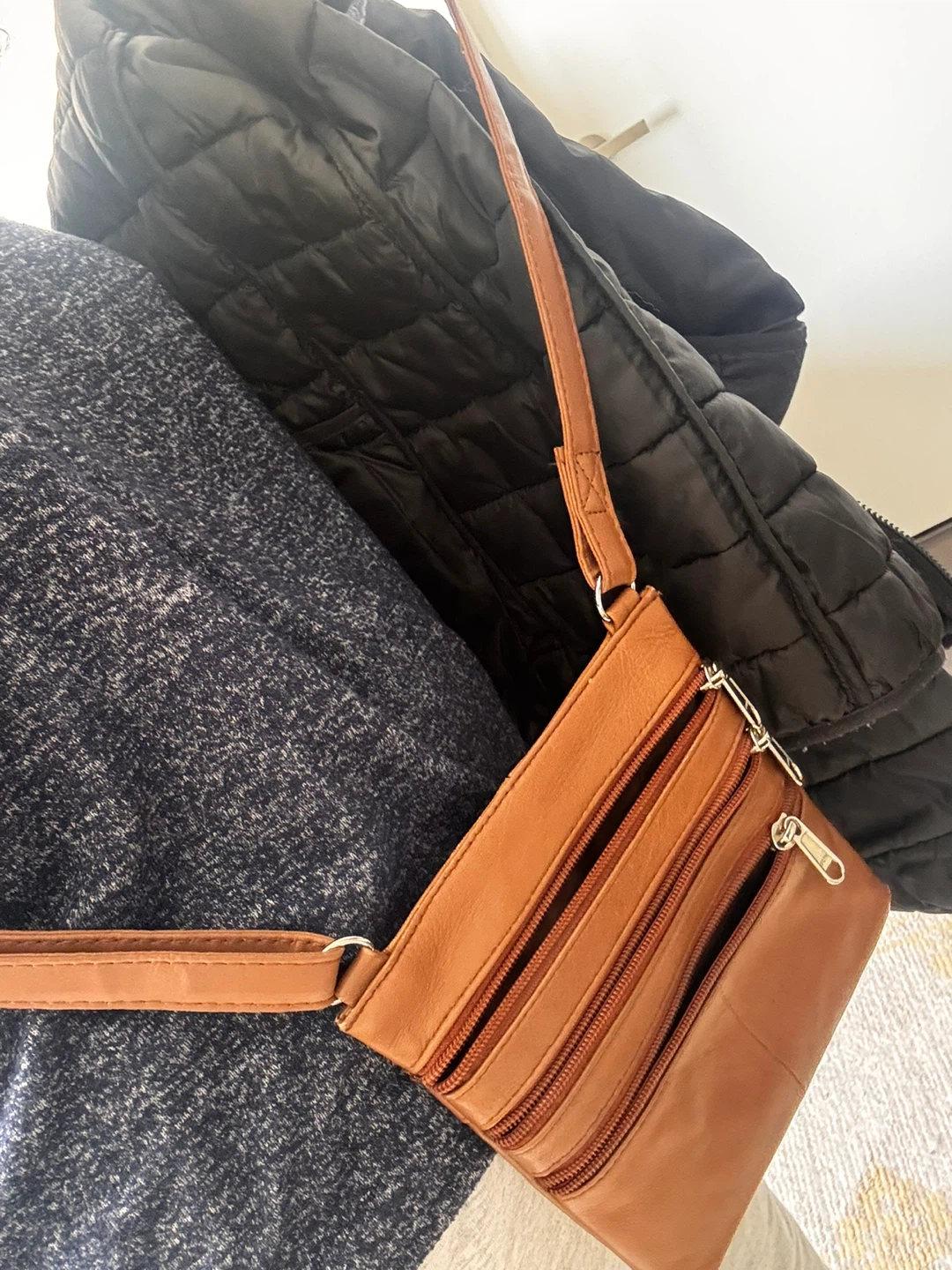 Brown Leather Crossbody Bag - photo 3