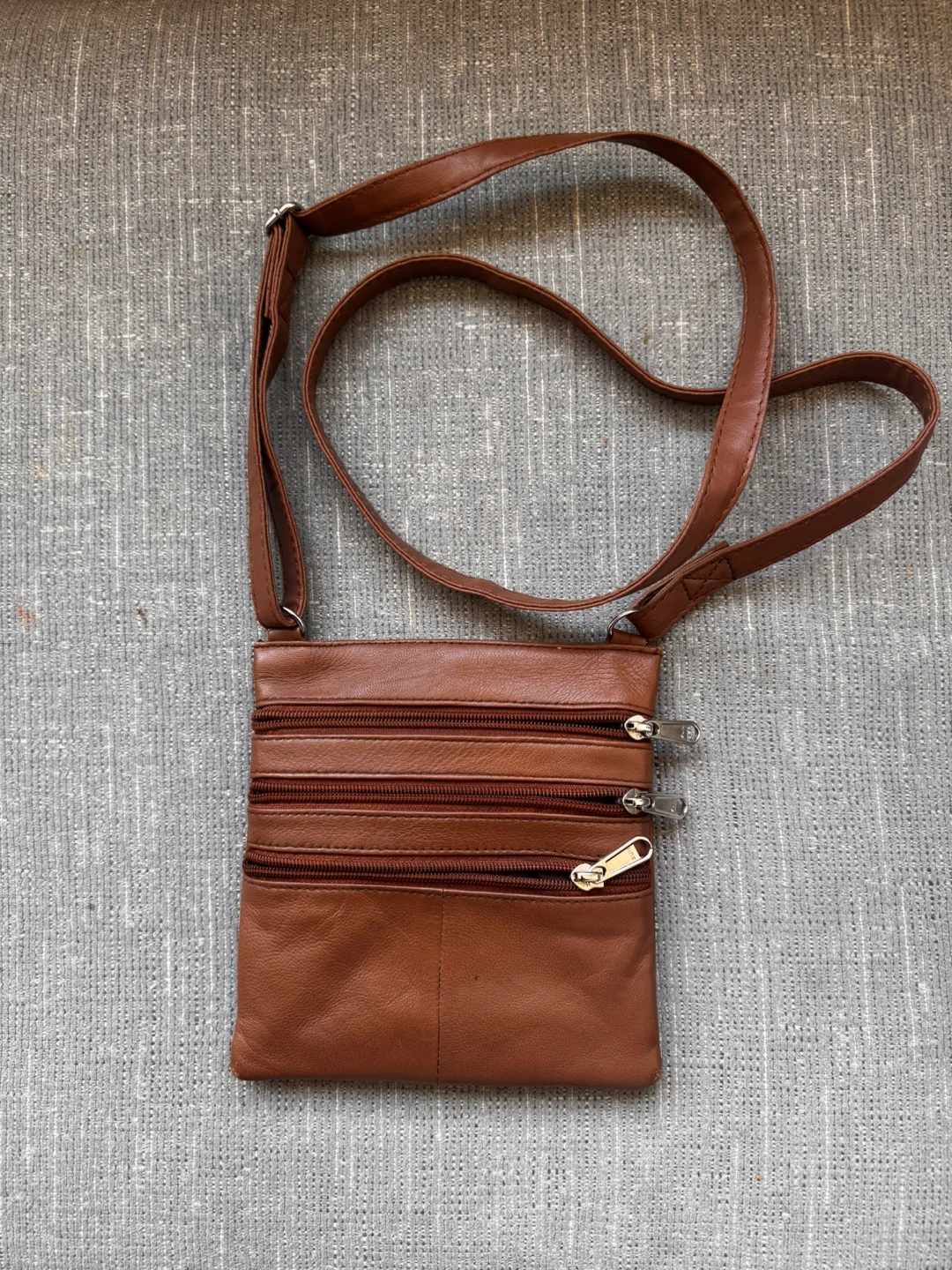 Brown Leather Crossbody Bag