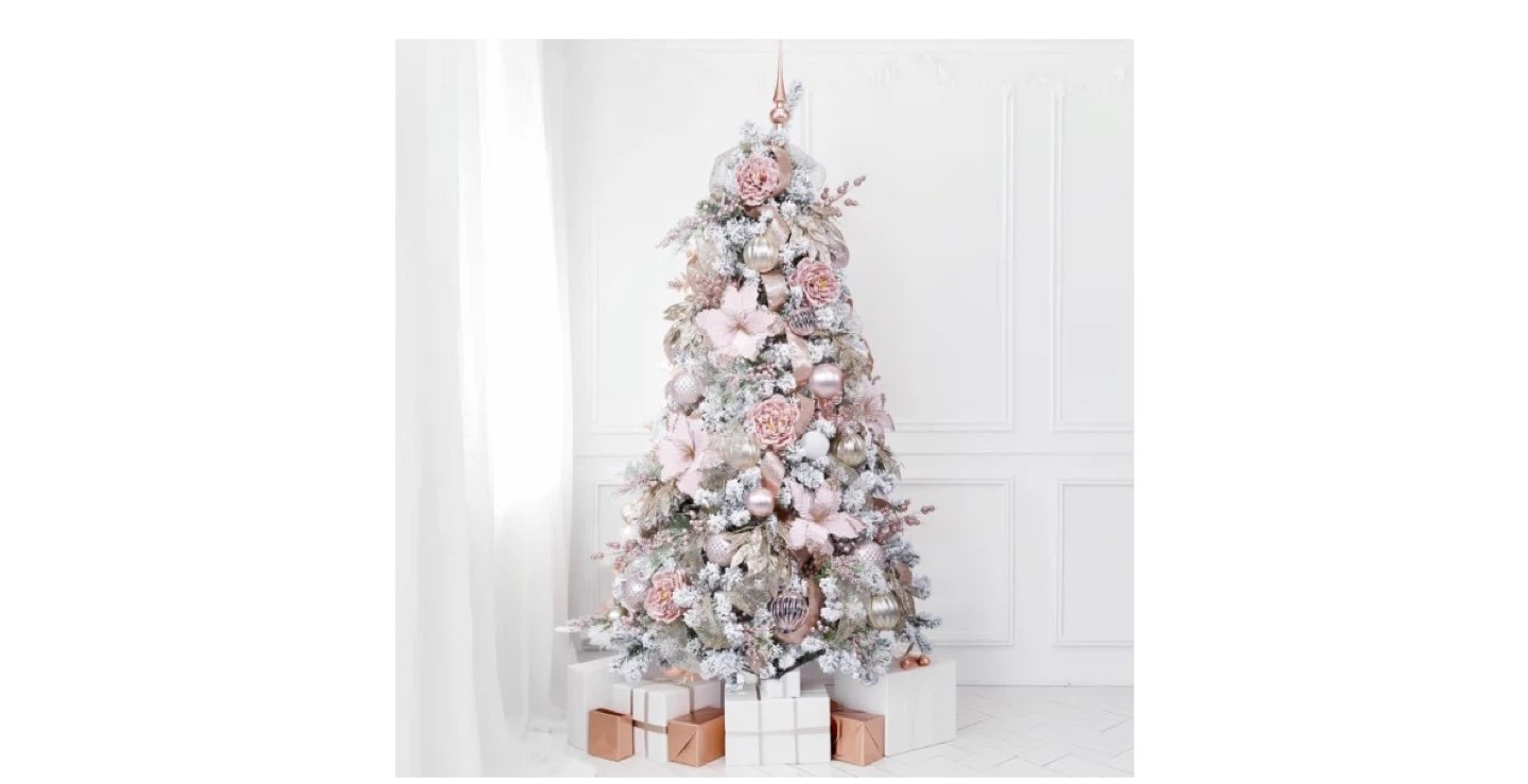7 ft. Pre-lit Rose Gold Christmas Tree