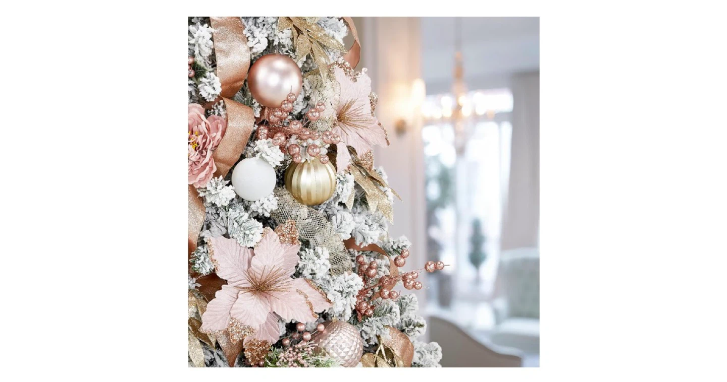 7 ft. Pre-lit Rose Gold Christmas Tree - photo 5