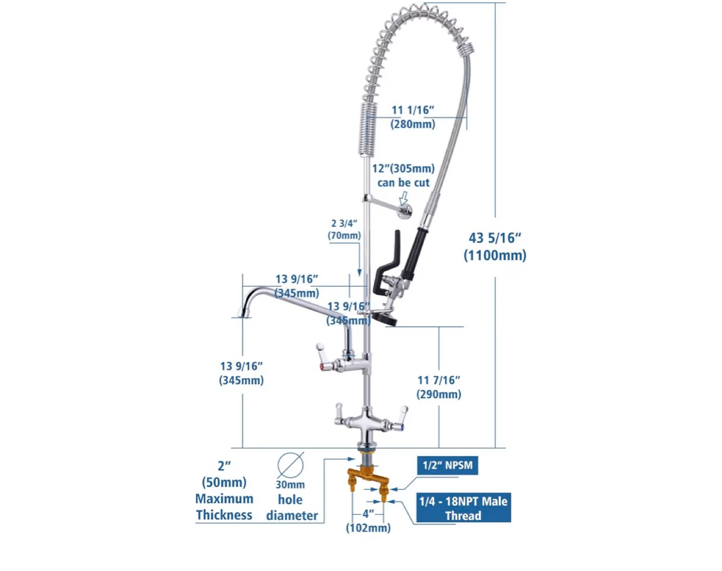 Commercial Pre-Rinse Faucet Sprayer - photo 3