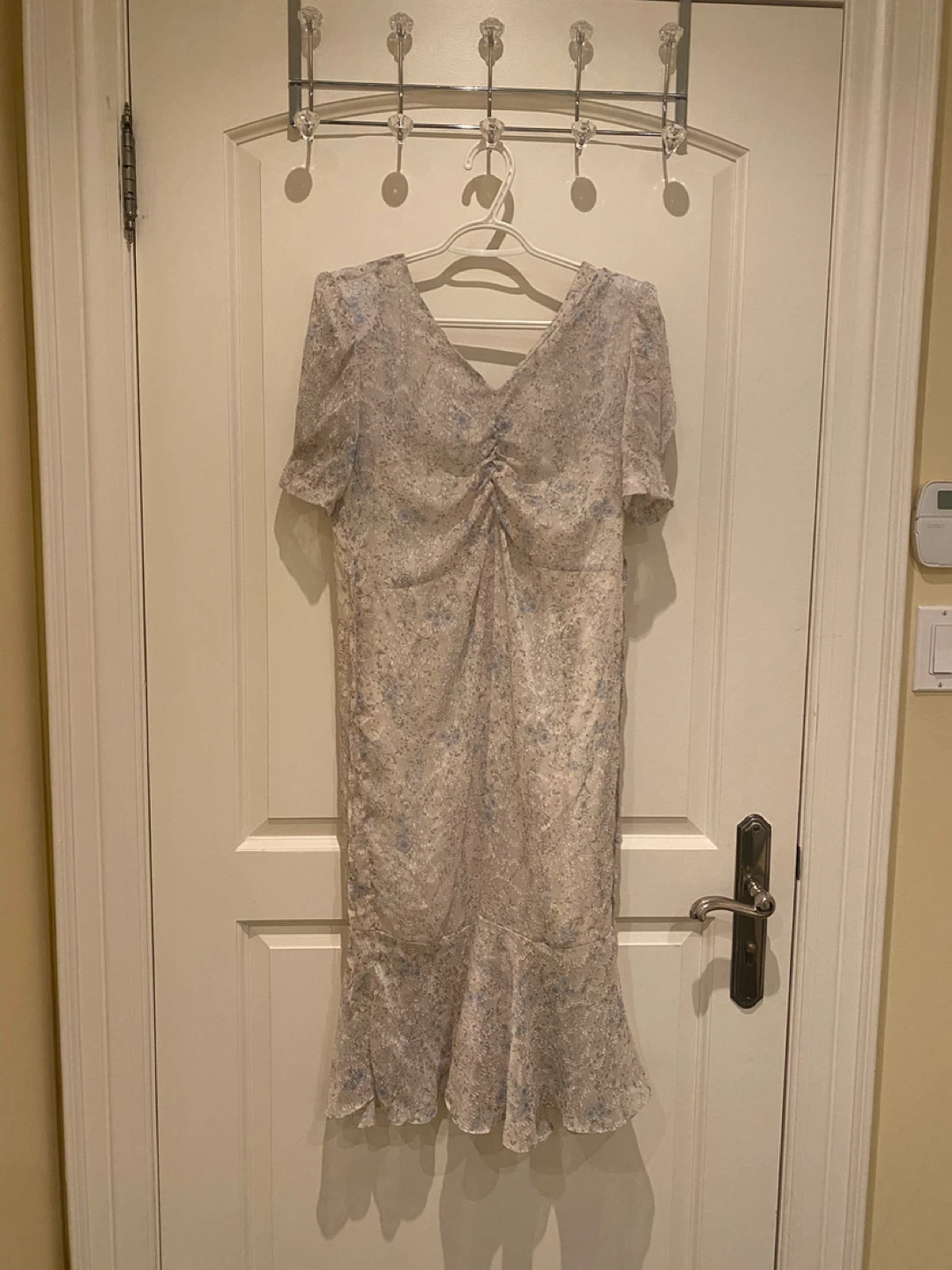 Floral Print Ruched Midi Dress - photo 3