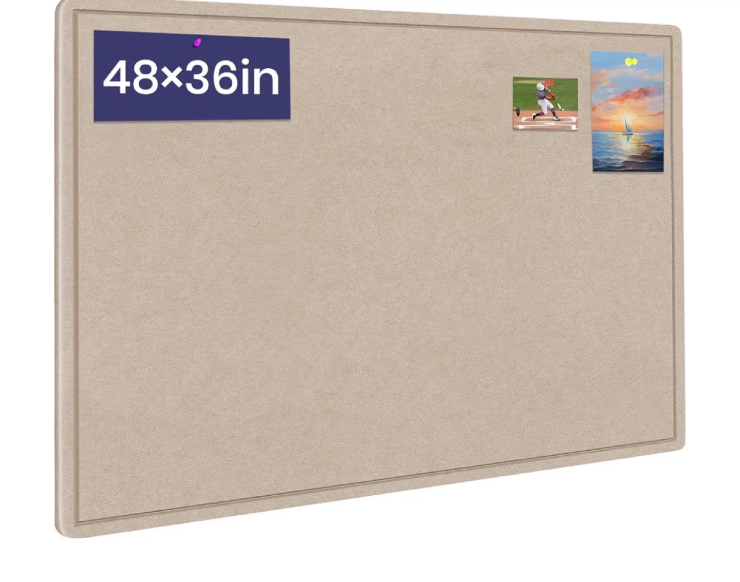 Cork Bulletin Board 48x36 inch