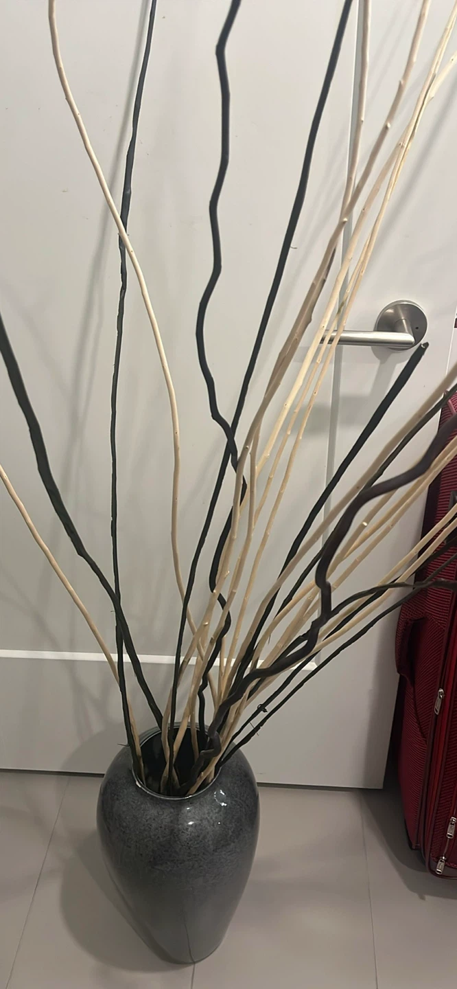 Decorative Branches in Grey Vase - photo 4