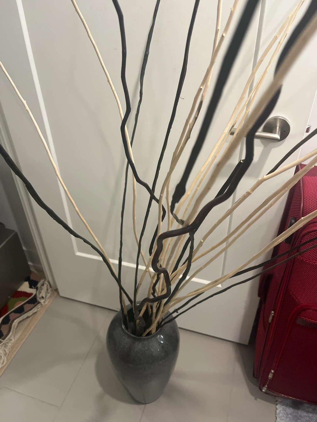 Decorative Branches in Grey Vase - photo 2